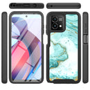TJS "JUNO" Built-in Screen Protector Full-Body Protection Phone Case for Motorola G Stylus 5G 2023