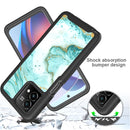 TJS "JUNO" Built-in Screen Protector Full-Body Protection Phone Case for Motorola G Stylus 5G 2023