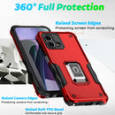 TJS "ArmorBox" Ring Kickstand Phone Case for Motorola G Stylus 5G 2023