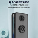 TJS "Define" Ring Kickstand Phone Case for Motorola G Power 2021