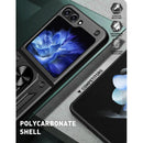 TJS "DuoGuard" Ring Kickstand Phone Case for Samsung Galaxy Z Flip 5