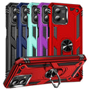 TJS "DuoGuard" Ring Kickstand Phone Case for Motorola G Stylus 5G 2023