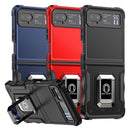 TJS "ArmorBox" Ring Kickstand Phone Case for Motorola Razr 2023