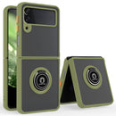 TJS "Define" Ring Kickstand Phone Case for Samsung Galaxy Z Filp 3