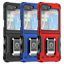 TJS "ArmorBox" Ring Kickstand Phone Case for Samsung Galaxy Z Flip 5