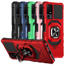TJS "ArmorMax" Ring Kickstand Phone Case for TCL 40 XL / TCL 40 T (T608DL)