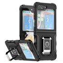 TJS "ArmorBox" Ring Kickstand Phone Case for Samsung Galaxy Z Flip 5