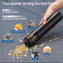 EQUIPD Mini Handheld Vacuum Cleaner, 16000PA Powerful Suction,USB Charging, Keyboard Cleaner, Cordless Vacuum for Car Home and Office, Black(P12)