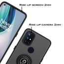 TJS "Define" Ring Kickstand Phone Case for OnePlus Nord N10