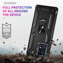 TJS "DuoGuard" Ring Kickstand Phone Case for Motorola Edge Plus 2023
