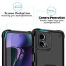 TJS "ArmorBox" Ring Kickstand Phone Case for Motorola G 5G 2023