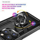 TJS "DuoGuard" Ring Kickstand Phone Case for iPhone 14 Pro Max