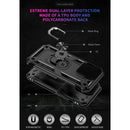 TJS "DuoGuard" Ring Kickstand Phone Case for iPhone 14 Pro