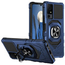TJS "ArmorMax" Ring Kickstand Phone Case for TCL 40 XL / TCL 40 T (T608DL)