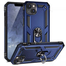 TJS "DuoGuard" Ring Kickstand Phone Case for iPhone 14 Max