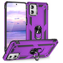 TJS "DuoGuard" Ring Kickstand Phone Case for Motorola Moto G Power 2023