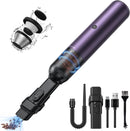 EQUIPD Mini Handheld Vacuum Cleaner, 16000PA Powerful Suction,USB Charging, Keyboard Cleaner, Cordless Vacuum for Car Home and Office, Purple(P12)