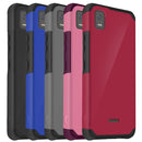 TJS "ArmorLux" Hybrid Phone Case for Cricket Debut Smart