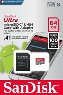 SanDisk Ultra A1 32GB 64GB Memory Card microSDXC microSD UHS-I Full HD - InfinityAccessories017