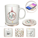 Coffee Mug Tea Cup Warmer & Wireless Charger w/Auto-Shut Off for Office Desk Use - InfinityAccessories017