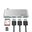 Aluminum USB-C Card reader Hub Adapter - InfinityAccessories017