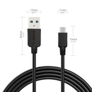 ESOULK 10ft/3m 2A USB To USC-C Heavy Duty Charge/Sync Cable