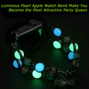 Luminous Pearl Watch Band Strap Metal Bracelet for Apple iWatch Series 4/3/2/1 - InfinityAccessories017
