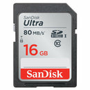 SanDisk Ultra Flash Memory Card 80MB/s 16GB 32GB Class 10 SD SDHC HC 533X UHS-I HD - InfinityAccessories017