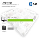 Long Range Bluetooth 5.0 Transmitter Receiver for TV & PC Audio, Home Stereo Speakers, aptX Low Latency Wireless Adapter for 2 Headphones - InfinityAccessories017
