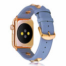Leather Watch Band Strap Spikes Rivets for Apple iWatch Series 5/4/3/2/1 - InfinityAccessories017