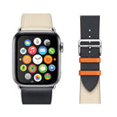 Leather TWO-TONE Watch Band Strap for Apple Watch Series 5/4/3/2/1 - InfinityAccessories017