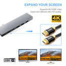Aluminum MacBook Pro hub 8 in 1 4K HDMI Adpter - InfinityAccessories017