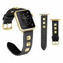 Leather Watch Band Strap Spikes Rivets for Apple iWatch Series 5/4/3/2/1 - InfinityAccessories017