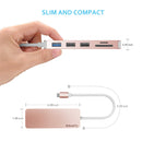 EQUIPD USB C Hub, 7-in-1 USB C adapter,4K HDMI,Power Delivery, microSD/SD Card Reader - InfinityAccessories017