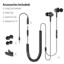 12ft Long Cord Extension Cable Earphones Ear Buds for TV PC 3.5mm Audio - InfinityAccessories017