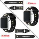 Silicone Sport Watch Band Strap Spikes Rivets for Apple iWatch Series 5/4/3/2/1 - InfinityAccessories017