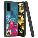 TJS "ArmorLux" Hybrid Phone Case for AT&T Radiant Max 5G / AT&T Fusion 5G / Cricket Dream 5G / Cricket Innovate 5G