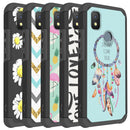 TJS "ArmorLux" Hybrid Phone Case for Cricket Icon 4