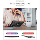 TJS "DuoGuard" Ring Kickstand Phone Case for Samsung Galaxy A03s
