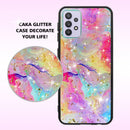 TJS "Minerva" Glitter TPU Phone Case for Samsung Galaxy A32 5G - Rainbow