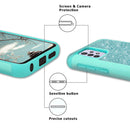 TJS "Sapphire" Hybrid Glitter Phone Case for Samsung Galaxy A32 5G