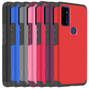 TJS "ArmorLux" Hybrid Phone Case for AT&T Radiant Max 5G / AT&T Fusion 5G / Cricket Dream 5G / Cricket Innovate 5G