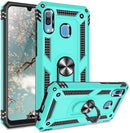 TJS “DuoGuard” Ring Kickstand Phone Case for Galaxy A20, Galaxy A30