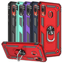 TJS “DuoGuard” Ring Kickstand Phone Case for Galaxy A20, Galaxy A30