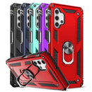 TJS "DuoGuard" Ring Kickstand Phone Case for Samsung Galaxy A32 5G