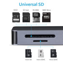 EQUIPD USB C Hub, 7-in-1 USB C adapter,4K HDMI,Power Delivery, microSD/SD Card Reader - InfinityAccessories017