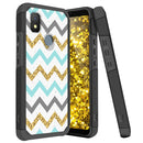 TJS "ArmorLux" Hybrid Phone Case for Cricket Icon 4