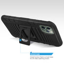 TJS "Jupiter" Kickstand Phone Cse with Belt Clip Holster for iPhone 11, iPhone 11 Pro, iPhone 11 Pro Max - InfinityAccessories017