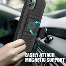 TJS "Jupiter" Kickstand Phone Cse with Belt Clip Holster for iPhone 11, iPhone 11 Pro, iPhone 11 Pro Max - InfinityAccessories017