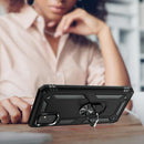 TJS "DuoGuard" Ring Kickstand Phone Case for Samsung Galaxy A23 5G